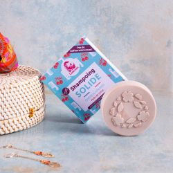 Shampoing solide pour cheveux colorés (sans huiles essentielles) - Huile de cerise - 70g - Lamazuna