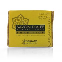 Savon d'Alep "Tradition" (8% huile de baies de laurier / 92% huile d'olive) - 200g - Karawan