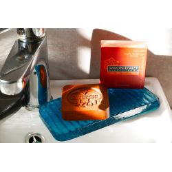 Aleppo-Seife "roter Tonerde" (30% Tonerde / 70% Olive) - Kartonschachtel 100g - Karawan