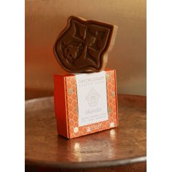 Savon d'Alep parfumé "Iskendar", aux notes d'agrumes - 100g - Karawan