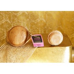 Ayurvedische Seife mit regenerierender Bergamotte in ihrem Palmblatt - 100g - Karawan