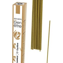 Encens japonais, Aromambiance, Parfum et désodorise - Cannelle - 30pces - Les Encens du Monde