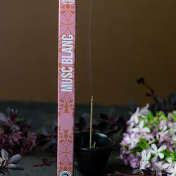 Japanische Räucherstäbchen "Entdeckung", Qualität zum kleinen Preis, Weißer Moschus - 12x 50min. - Les Encens du monde