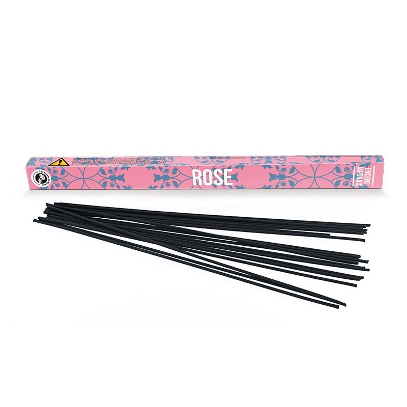 Japanische Räucherstäbchen "Entdeckung", Qualität zum kleinen Preis, Rose - 12x 50min. - Les Encens du monde
