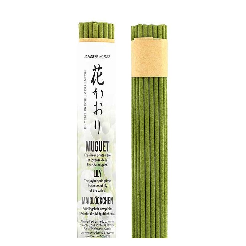 Rouleaux d'encens japonais court, Muguet - 35x 30 min. - Les encens du monde
