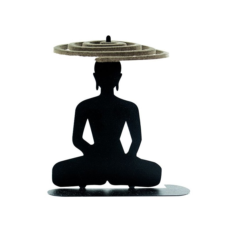 Weihrauch-Spiralhalter, schwarz Bouddah - Les encens du monde