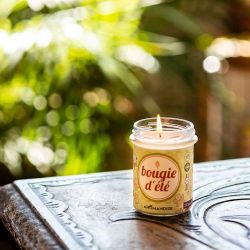 Bougie d'été 100% naturelle à la cire de soja, 30h - 150g - Aromandise