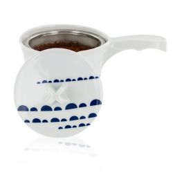 Théière en porcelaine, KYOTO, avec filtre inox - 0,25 litre - Aromandise