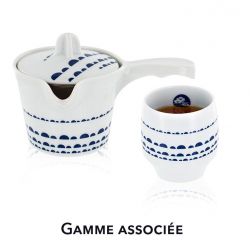 Théière en porcelaine, KYOTO, avec filtre inox - 0,25 litre - Aromandise