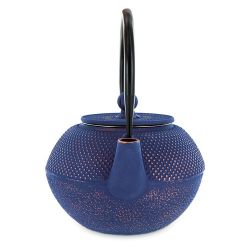 Teekanne aus Gusseisen, SONG blau, mit Edelstahlfilter - 1,2 Liter - Aromandise