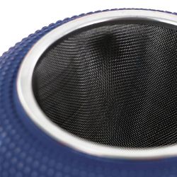 Théière en fonte, SONG bleue, avec filtre inox - 1,2 litre - Aromandise