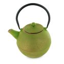 Teekanne aus Gusseisen, MING Goldgrün, mit Edelstahlfilter - 1,2 Liter - Aromandise