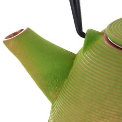 Théière en fonte, MING Vert doré, avec filtre inox - 1,2 litre - Aromandise