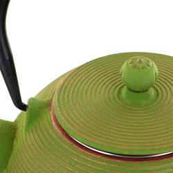Théière en fonte, MING Vert doré, avec filtre inox - 1,2 litre - Aromandise