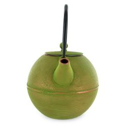Teiera in ghisa, MING Golden Green, con filtro in acciaio inossidabile - 1,2 litri - Aromandise