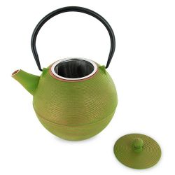 Teiera in ghisa, MING Golden Green, con filtro in acciaio inossidabile - 1,2 litri - Aromandise