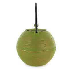Théière en fonte, MING Vert doré, avec filtre inox - 1,2 litre - Aromandise