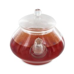 Teiera "mini" in vetro borosilicato con filtro integrato in acciaio inossidabile - 0,32 L - Aromandise