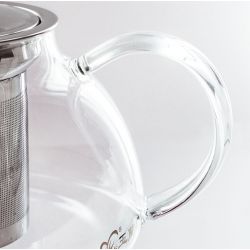 Teiera in vetro borosilicato con filtro in acciaio inossidabile - 0,80 L - Aromandise