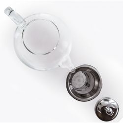 Teekanne aus Borosilikatglas mit Edelstahlfilter - 0,80 L - Aromandise