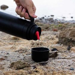 Thermos pour maté en acier inoxydable avec bec verseur - 1 Litre - Aromandise