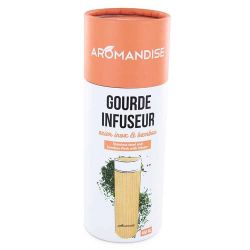 Fiaschetta di bambù con doppia parete e filtro in acciaio inossidabile per le vostre infusioni - 450ml - Aromandise