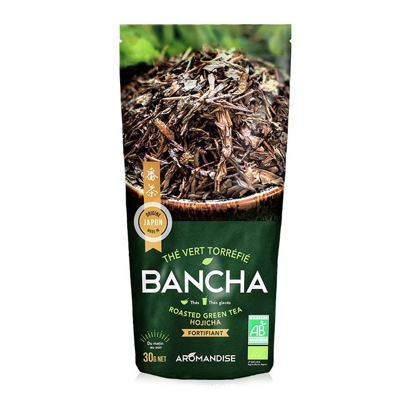 Hojicha Bancha gerösteter japanischer BIO Grüntee - 30g - Aromandise