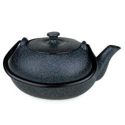 Théière en fonte, KOISHI noir moucheté, avec filtre inox - 0,5 litre - Aromandise