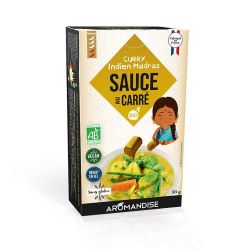 Sauce au carré BIO, Curry Madras - 90g, 5 portions - Aromandise