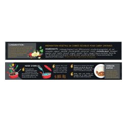 Quadratische Sauce BIO, Japanisches Curry - 90g, 5 Portionen - Aromandise