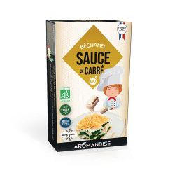 Salsa quadrata Bio,  Bechamel - 90g, 5 porzioni - Aromandise
