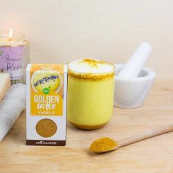 Golden Latté BIO (mélange d’épices), Curcuma-Vanille - 60g - Aromandise