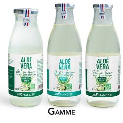 Gel à boire d'Aloe vera et citron vert - 0,5 litre - Aromanidse