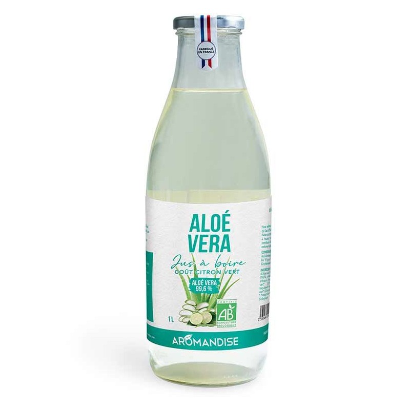Jus à boire d'Aloe vera et citron vert - 1 litre - Aromanidse