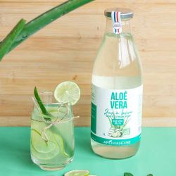 Aloe Vera und Limette Saft zum Trinken - 1 Liter - Aromanidse