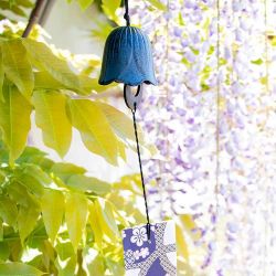 Japanisches Windspiel aus Gusseisen, Maiglöckchen - Blau - 1 St. - Aromandise