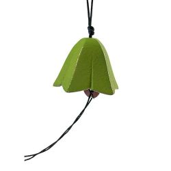 Jouet du vent japonais en fonte, Campanule - Vert - 1 pce - Aromandise