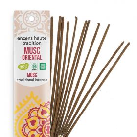 Indischer Weihrauch, 100% natürlich "Hohe Tradition" - Orientalischer Moschus - 20 pces - Les encens du monde