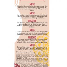 Incenso indiano, 100% naturale "Alta tradizione" - Muschio orientale - 20 pces - Les encens du monde