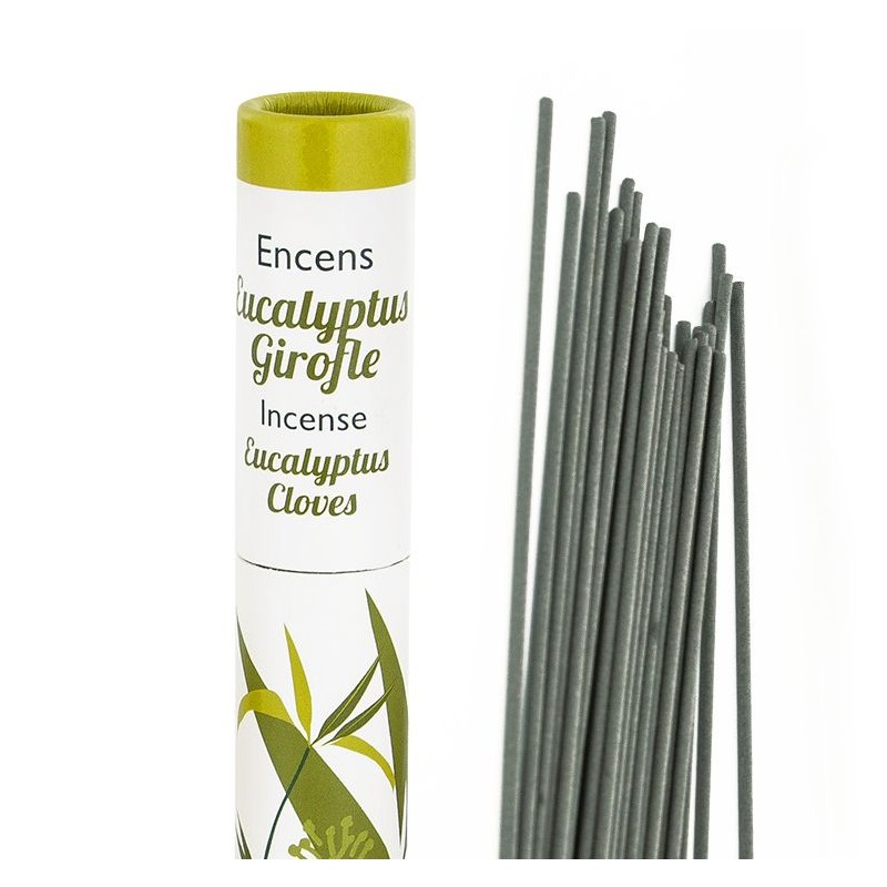 Japanische pflanzliche Räucherstäbchen, Herbosense, 100% natürlich - Eukalyptus, Nelke - 30Stück - Les Encens du Monde