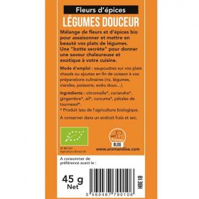 Fiori di spezie biologici, verdure dolci - 45g - Aromandise