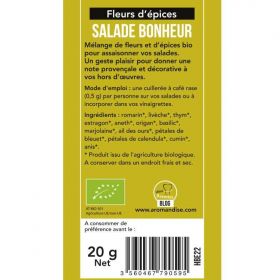 Gewürzblüten BIO, Salat Glück - 20g - Aromandise