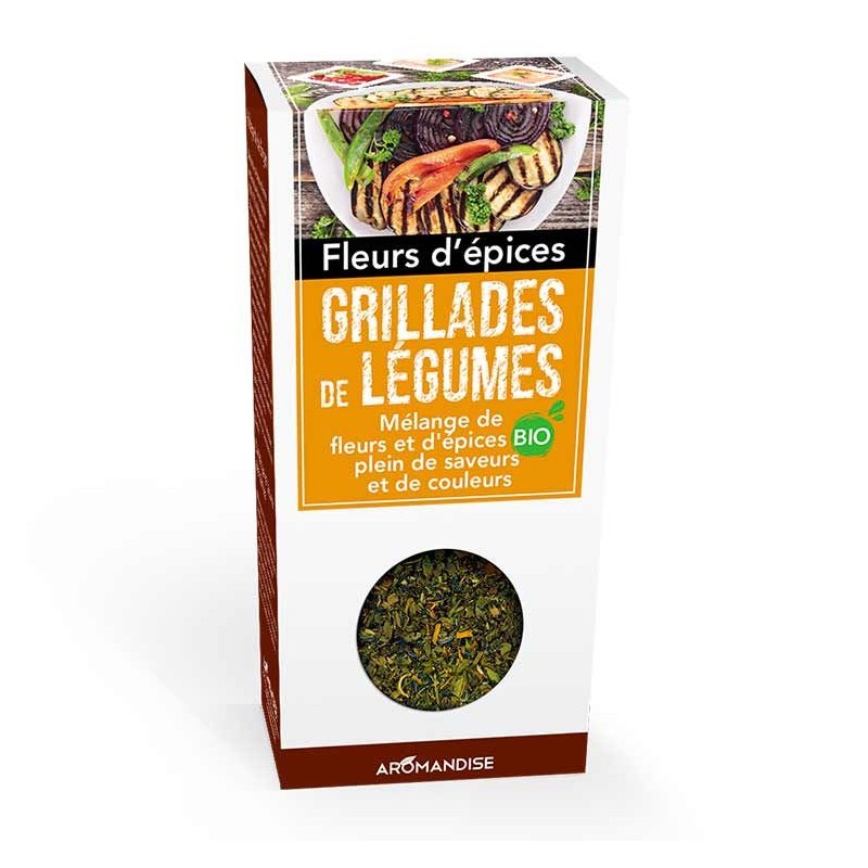 Fiori di spezie bio, verdure alla griglia - 20g - Aromandise