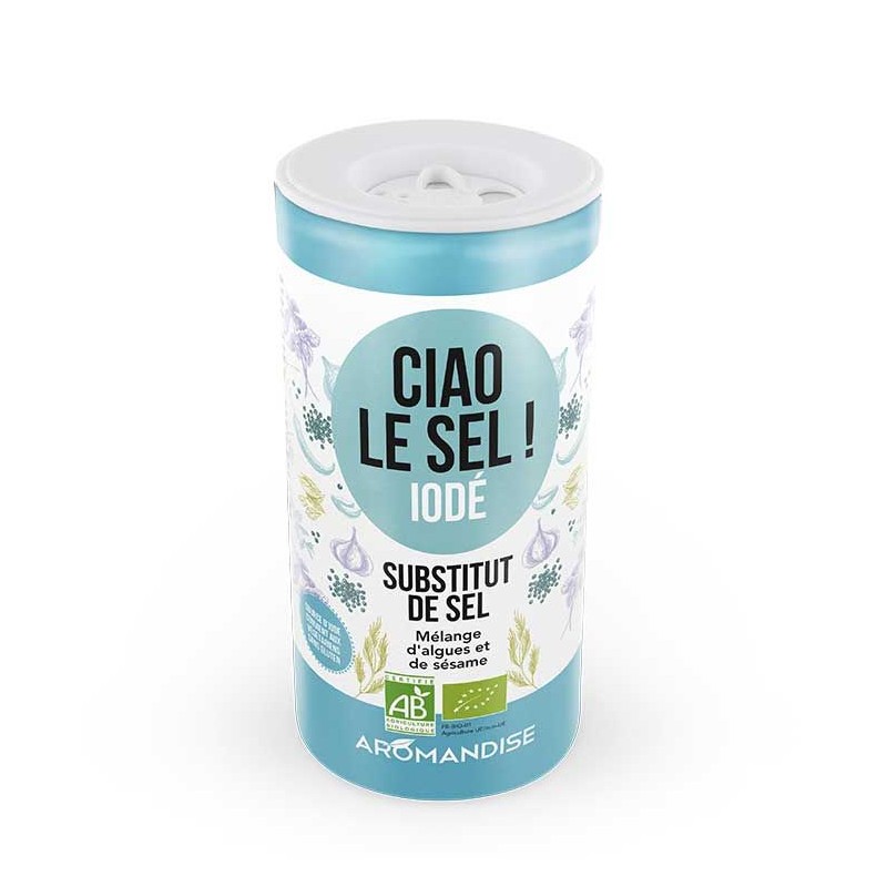 Substitut de sel "CIAO LE SEL!", Iodé - 70g - Aromandise