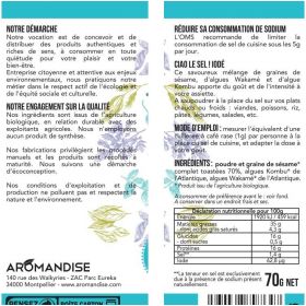 Addio sale!  Sostituto del sale, Iodato - 70g - Aromandise