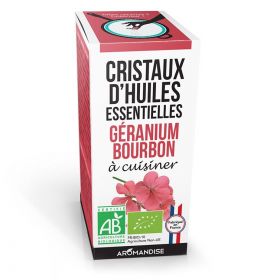 Cristalli di olio essenziale biologico per cucinare, Geranio bourbon - 10g - Aromandise