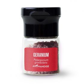 Cristaux d'huiles essentielles BIO à cuisiner, Géranium bourbon - 10g - Aromandise