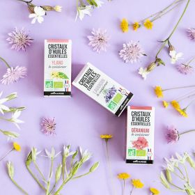 Bio Ätherisches Öl Kristalle zum Kochen, Bourbon-Geranie - 10g - Aromandise