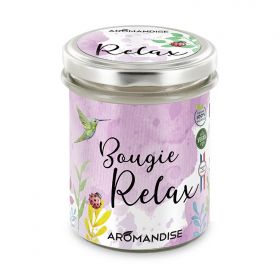 Candela 100% cera di soia naturale "Relax" - 150g - Aromandise
