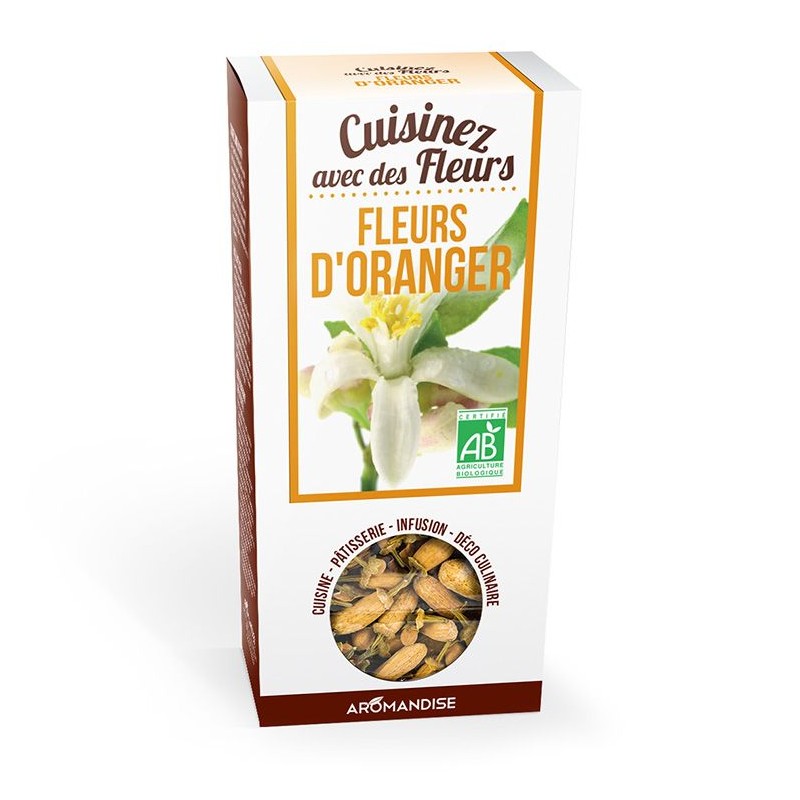 Fleurs à croquer BIO, Fleurs d'oranger - 30g - Aromandise